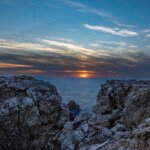 Coucher soleil Phare de Punta Nati