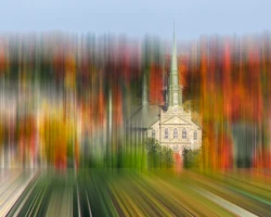 Vue du Saint Laurent, l'été indien